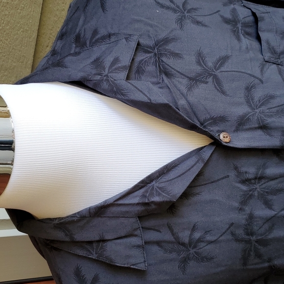 VINTAGE TWO PALMS SHIRT HAWAII PALM TREES MENS 🌴 - Picture 3 of 6